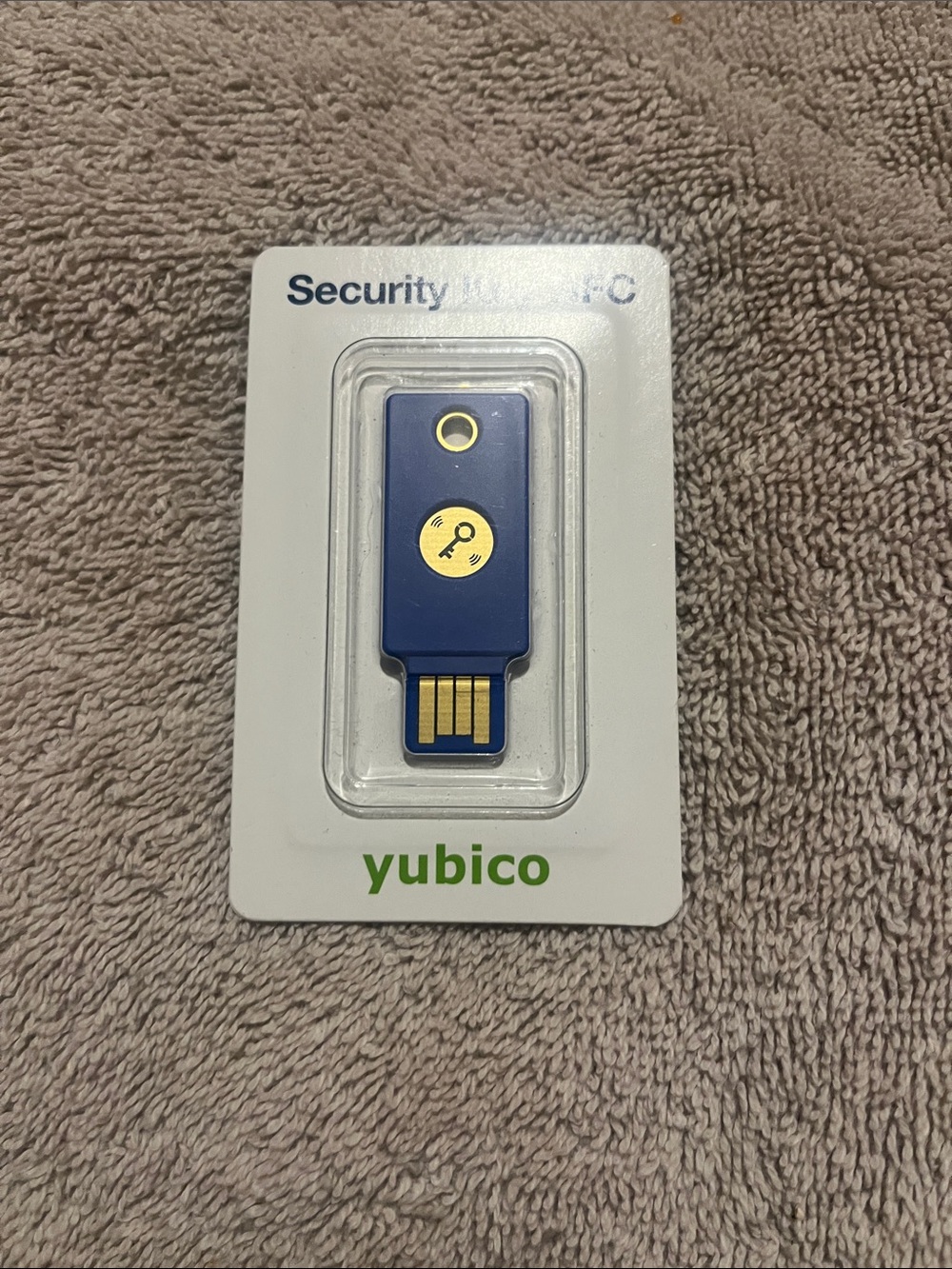 Blue USB Security Key - Hardware Authentication